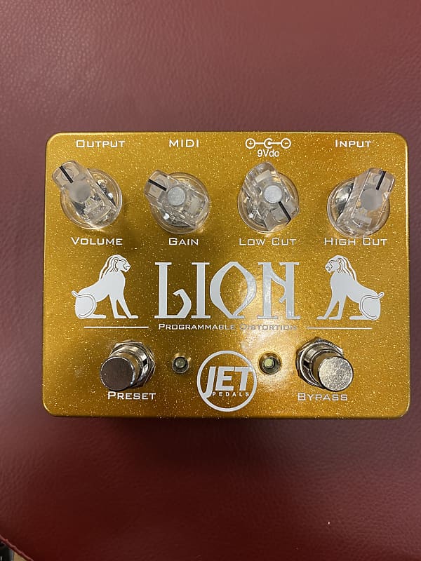 Jet Pedals Lion 2021 Gold Sparkle Reverb