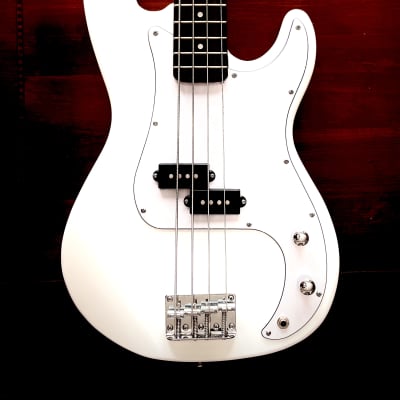 Atkins  APB2 4-String Electric Bass Guitar 2023 Arctic White image 1