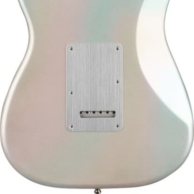 Fender H.E.R. Stratocaster Electric Guitar Chrome Glow w/ Gigbag image 2