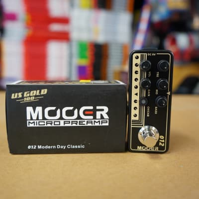 Mooer 012 - US GOLD 100 Modern Day Classic Micro Preamp Pedal image 1