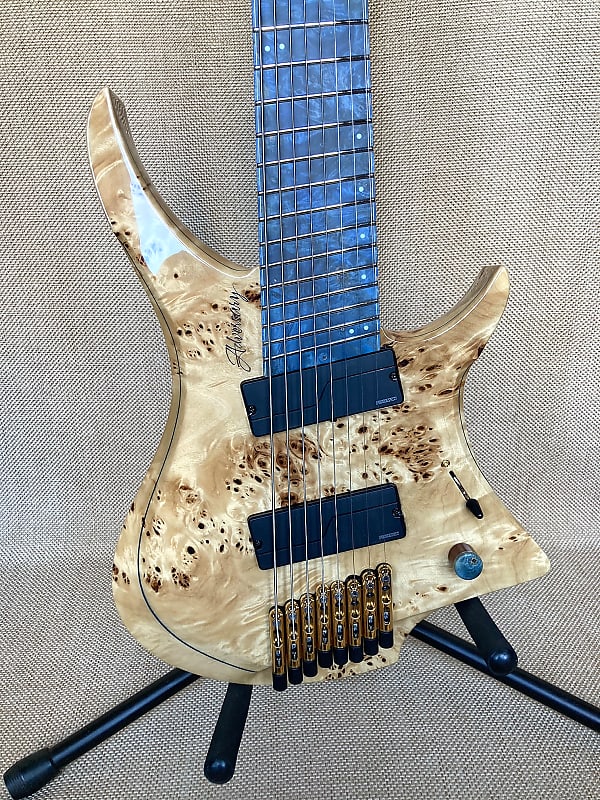 ギター Adversary guitars Keto 7st Adversary Guitars Keto Matte Forrest Green 8 String Headless