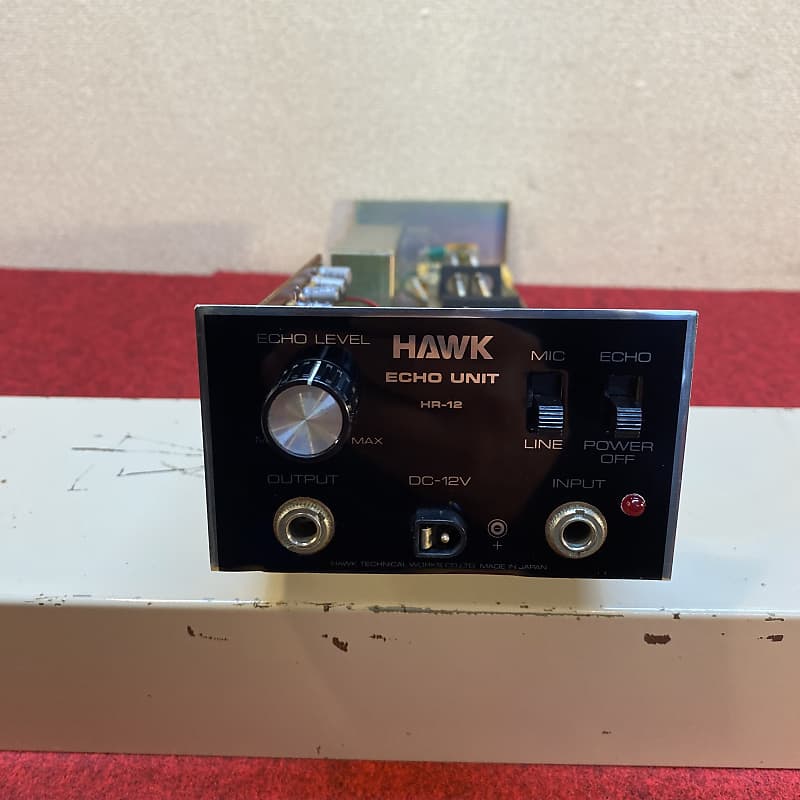 HAWK ECHO UNIT HR-12 エコーユニットエフェクター Rare and magnificent Hawk HR-12 Massive dual spring reverb
