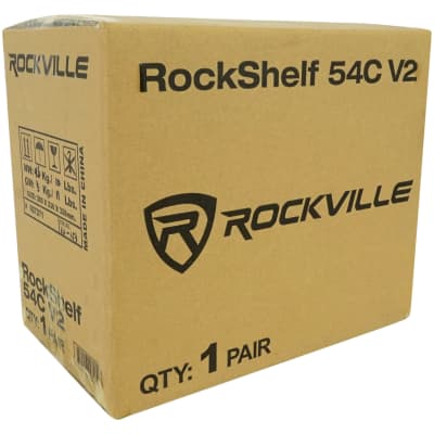 Pair Rockville RockShelf 54C Classic 5.25" Home Bookshelf Speakers w/21" Stands image 15