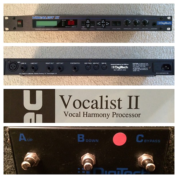 DigiTech Vocalist II 5part Vocal Harmony Processor Reverb
