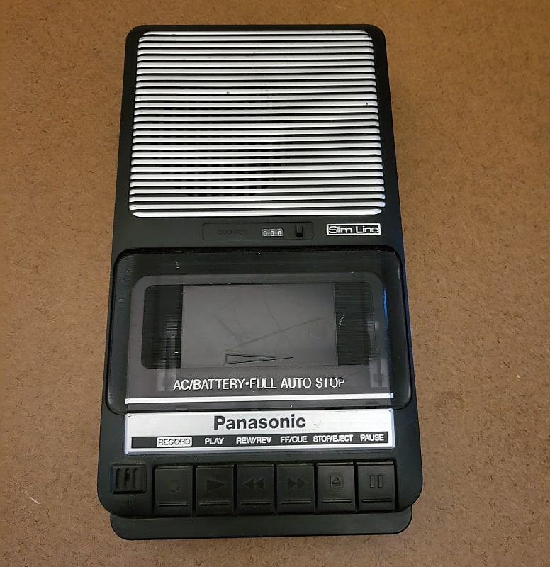 Panasonic Slimline Cassette Recorder Variable Speed / Reverb