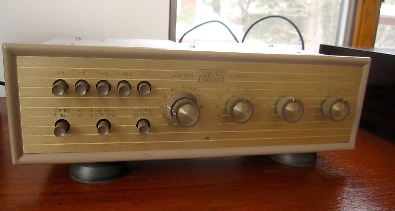 Ampex 402 stereo tube preamplifier 1958 gold