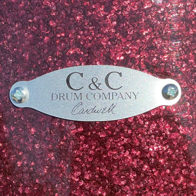 C&C Drum Company Gladstone Big Beat Drum Set Burgundy Sparkle 22/13/16 *Video Demo* image 4