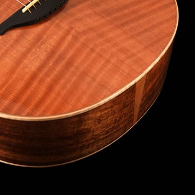 Hsienmo curly redwood tasmanian blackwood guitar with case image 9
