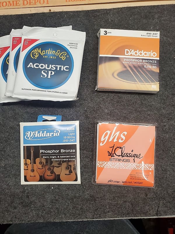 Martin, D'addario &GHS Acoustic String Sets Reverb