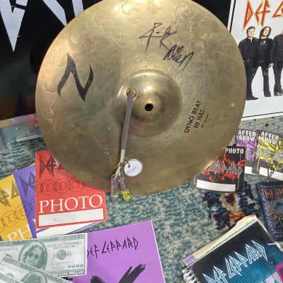 Rick Allen's Def Leppard, Autographed Zildjian-Hart 13" Dyno-Beat Hi Hat Trigger Cymbal PLUS Tour Artifacts. (#4004) ! image 1
