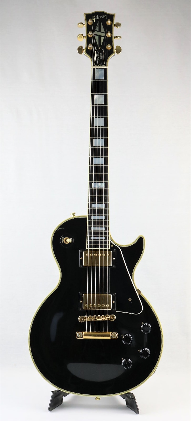 限定SALE定番人気Gibson　ギブソン　９２年製Les Paul Custom57　レスポールカスタム　BLK 3-PU ブラックビューティー中古　ハードケース付き ギブソン