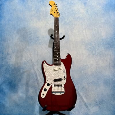 2012 Fender Japan MG-69 Mustang Old Candy Apple Red MIJ LH Left for sale