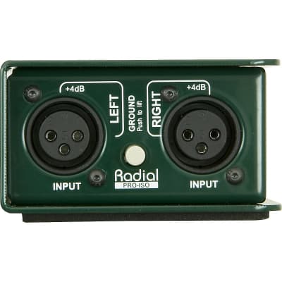 Radial Engineering PRO ISO Stereo Line Isolator +4dB to -10dB with Radial Transformer image 2