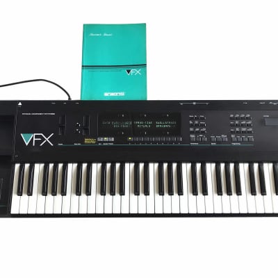 1988 Ensoniq VFX Dynamic Component Digital Synthesizer with Polyphonic Aftertouch + Owners Manual