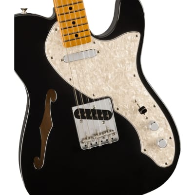 Fender Vintera II '60s Telecaster Thinline Maple Fingerboard Guitar - Black for sale