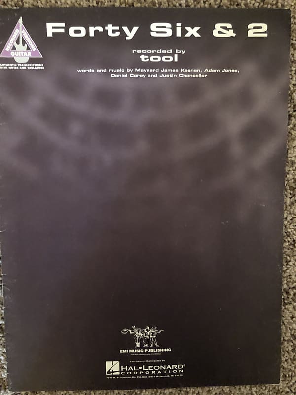 Tool Forty Six & 2 Guitar tab / sheet music Reverb