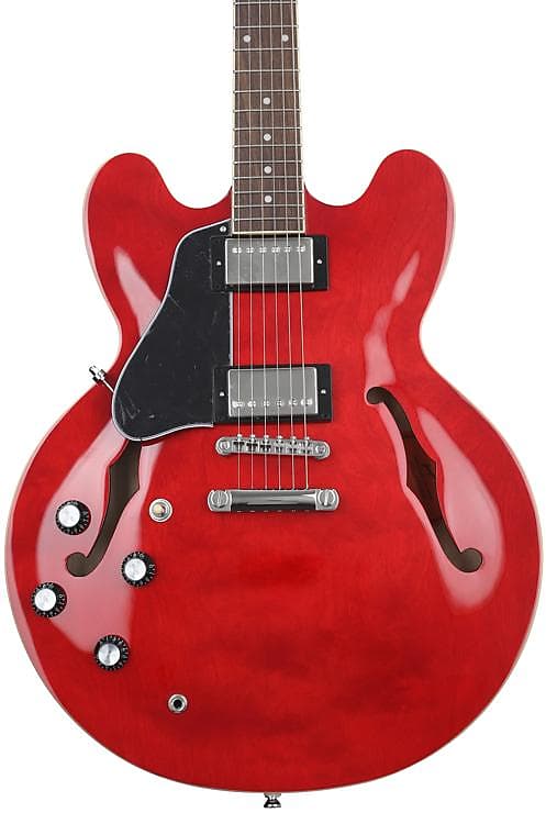 Epiphone ES-335 Left-handed Semi-hollowbody Electric Guitar - Cherry image 1