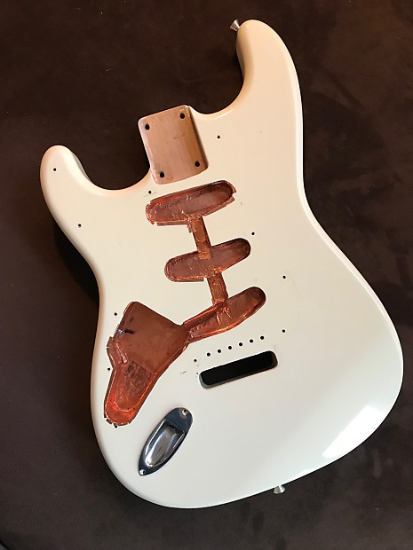 Left Handed Fender Japan - Loaded Strat Body - Olympic White