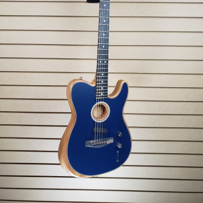 Fender Acoustasonic Telecaster in *NEW* Steel Blue w/Gig Bag + FREE Shipping image 4