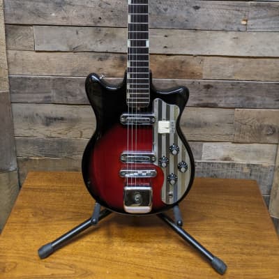 Teisco ET-200 Rare 6x2 Red Vintage MIJ Electric Guitar for sale