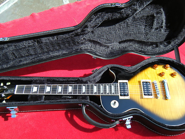 Sunburst LP Style w/Seymour Duncan P/Us & Jimmy Page Wiring - Hard Shell Case Included! image 1