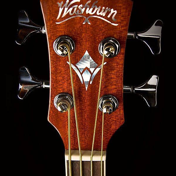 超安い Washburn AB5 Acoustic Electric 4 String Bass w/Gig Bag - NEW ベース