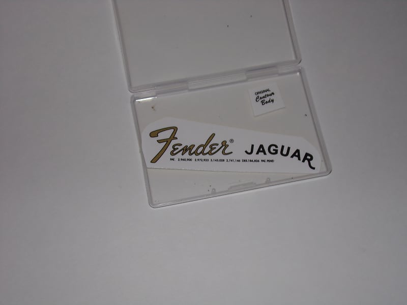 Fender Jaguar Waterslide Decal Reverb
