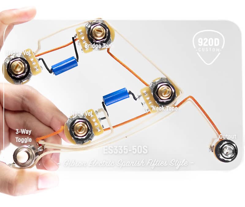 920d Es335 50s Upgraded Wiring Harness Kit W Premium Caps Reverb 3968