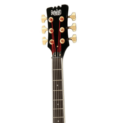 Eastwood Sidejack Series Bass VI Bound Solid Basswood Body Bound Maple Set Neck 6-String Bass Guitar image 3