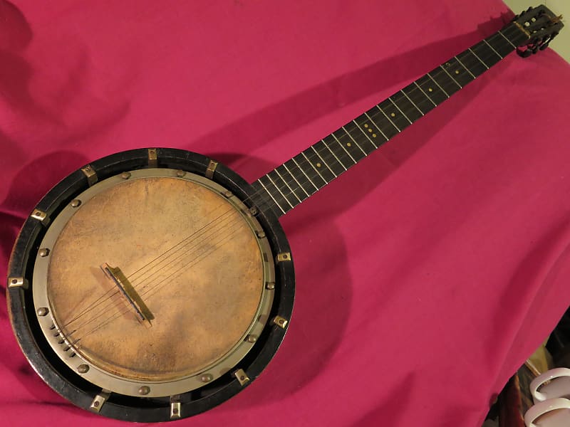 vintage antique Algernon Goodman 1910 5-string Zither-banjo | Reverb