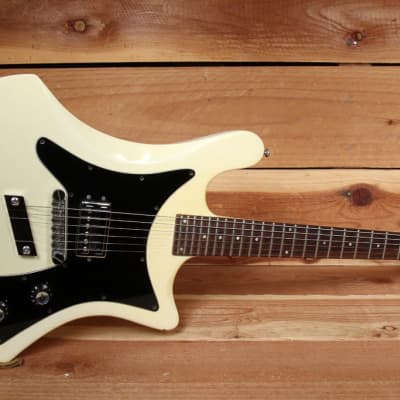 GUILD S60 Rare Vintage SOLID BODY Aged White Mahogany Orig Case + Manual 03430 image 2