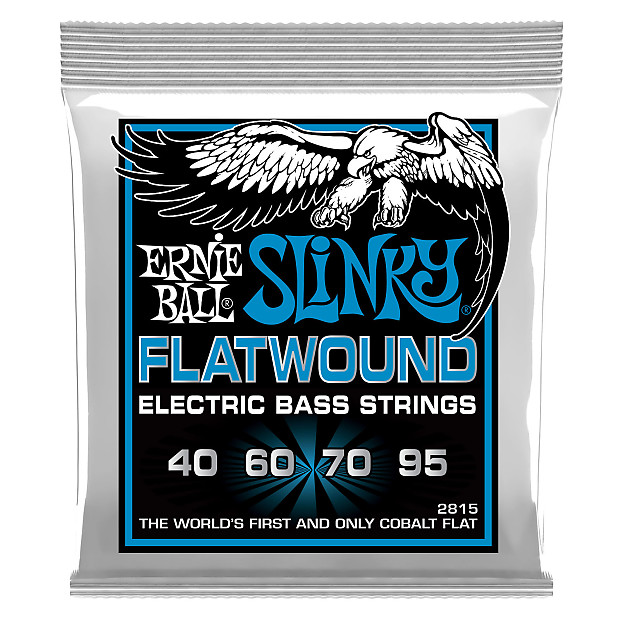 Ernie Ball 2815 Slinky Flatwound Extra Electric Bass Strings (40-95) image 1