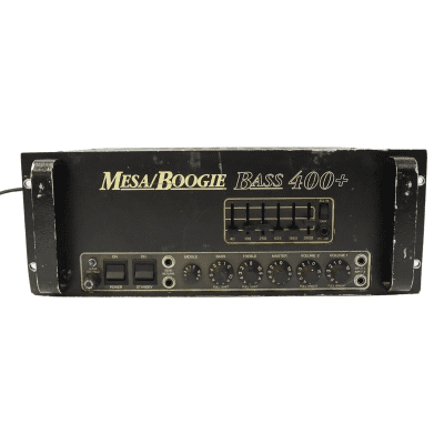 Mesa Boogie Bass 400+ 2-Channel 500-Watt Rackmount Bass Amp Head (6-Band EQ) 1989 - 1990