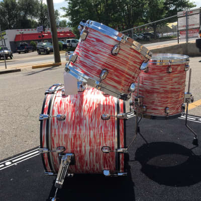 Tama Starclassic all Maple series #MR30CMS =3pc. Shell Pk in Red and White Oyster wrap w/Free ship image 6