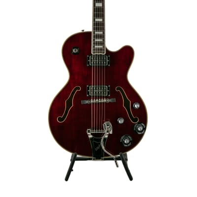 Epiphone Emperor Swingster Hollowbody Electric Guitar, RW FB, Wine Red (NOS), 18012302994 image 4