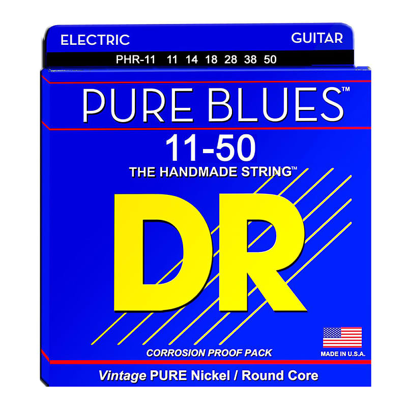 DR Strings PHR-9 Pure Blues Light Electric Guitar Strings image 1