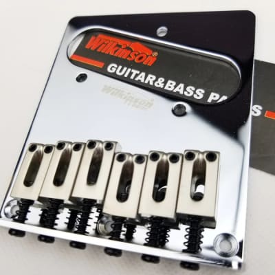 Wilkinson Telecaster WOT03 Tele Bridge - Chrome image 2