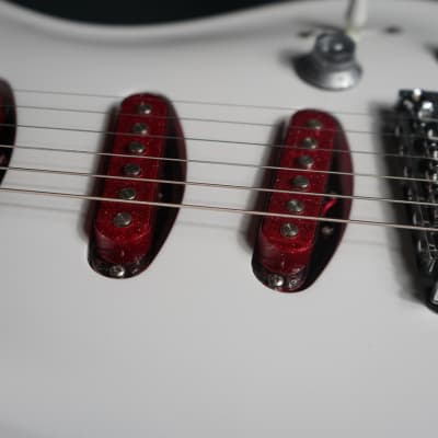 Eklein/Flaxwood Audi White Electric Guitar image 5