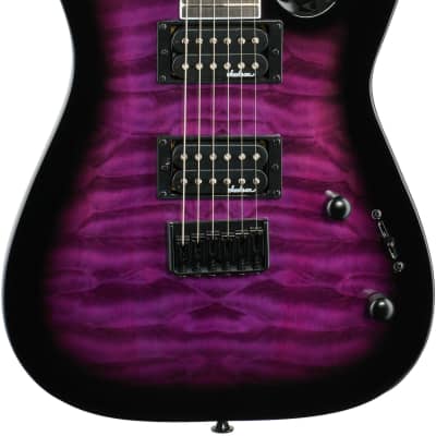 Jackson JS Dinky JS32Q DKAHT Electric Guitar, Transparent Purple Burst image 2