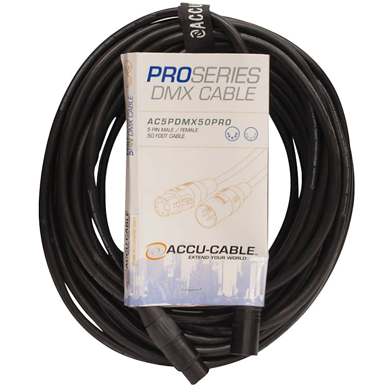 ADJ AC5PDMX50PRO Pro Series 50FT 5-Pin DMX Cable image 1