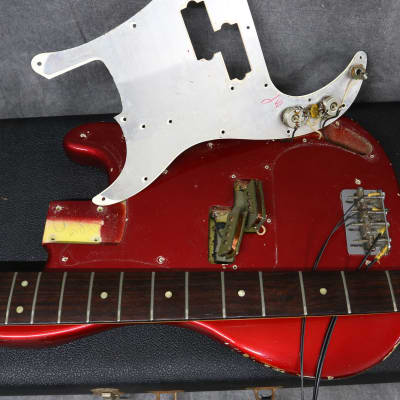 1966 Fender Precision Bass - Candy Apple Red image 19