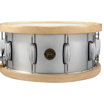Gretsch Aluminum Wood Hoop Snare Drum - 6.5x14" - Used image 1
