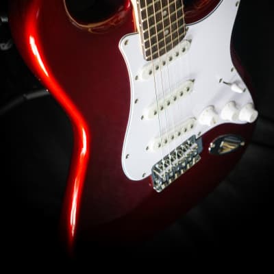 Aria Pro II STG-003 Electric Guitar (Various Finishes)-Candy Apple Red image 20