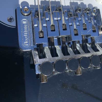 Fender Deluxe fat strat stratocaster w Floyd rose II Mim 2001 black image 2