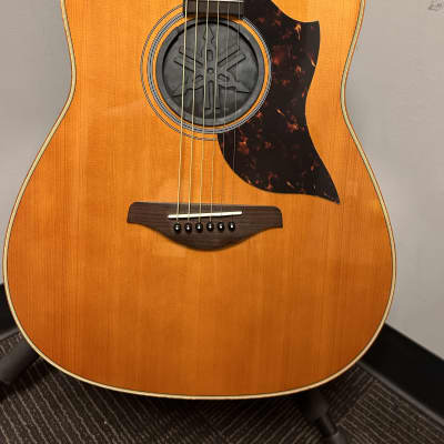 Yamaha A1RVN A Series Acoustic-Electric - Traditional Western Body with Cutaway, Solid Sitka Spruce Top, Rosewood Back & Sides, SRT System 72 Piezo Pick-up and Preamp, 3-Piece African Mahogany Neck, Rosewood Fingerboard - Vintage Natural image 2