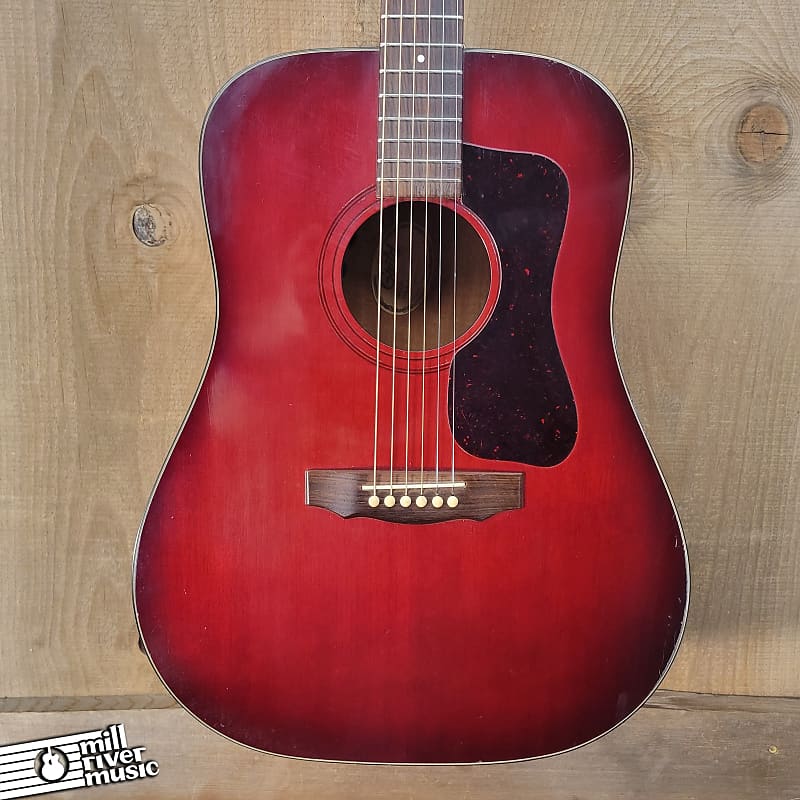 Guild D25CH 1976 Acoustic/Electric Guitar Cherry w/OHSC Used