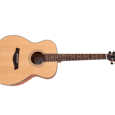 [Freebudmusic] Major Acoustic Guitar Natural MOM-12 with Case and  ACC Pack image 1
