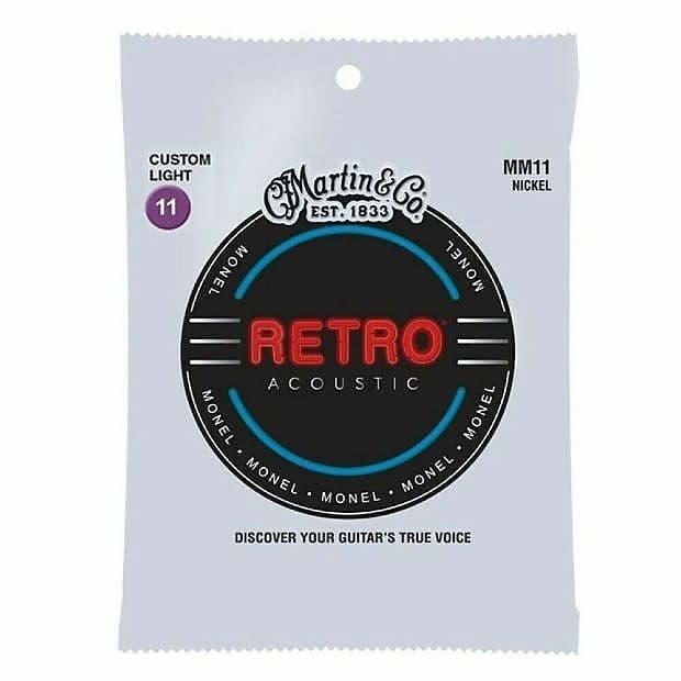 Martin MM11 Retro Custom Light Acoustic Guitar Strings. 11-52 image 1
