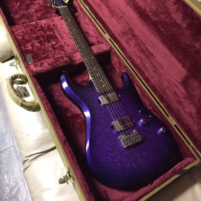 Tagima Chameleon  hand made in Brazil guitar 2019 purple sparkle image 1