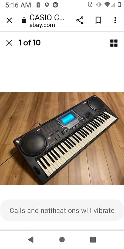 Casio CTK 6250 DIGITAL SYNTHESIZER 2007 Black | Reverb